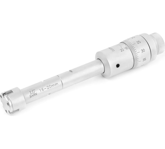 Изображение товара Нутромер микрометрический 3-точечный SHAN 16-20 0,005 у/к ГРСИ № 93602-24 1093761
