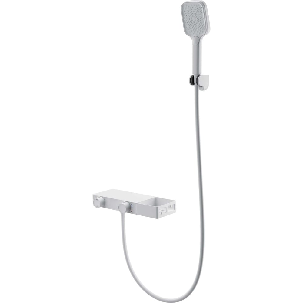 Изображение товара Современный термостатический смеситель для ванны с душем Wonzon & Woghand белый матовый