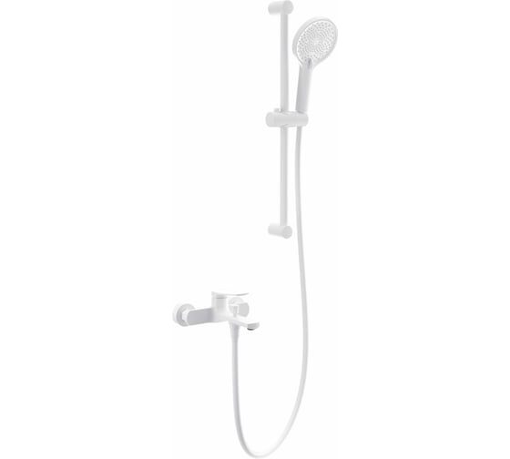 Изображение товара Смеситель для ванны с душевым гарнитуром Wonzon & Woghand Белый матовый WW-C2036-MW