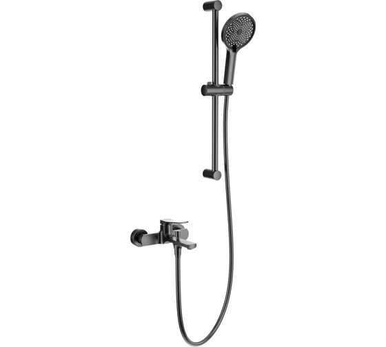 Изображение товара Смеситель для ванны с душевым гарнитуром Wonzon & Woghand Темный графит WW-C2036-BGG