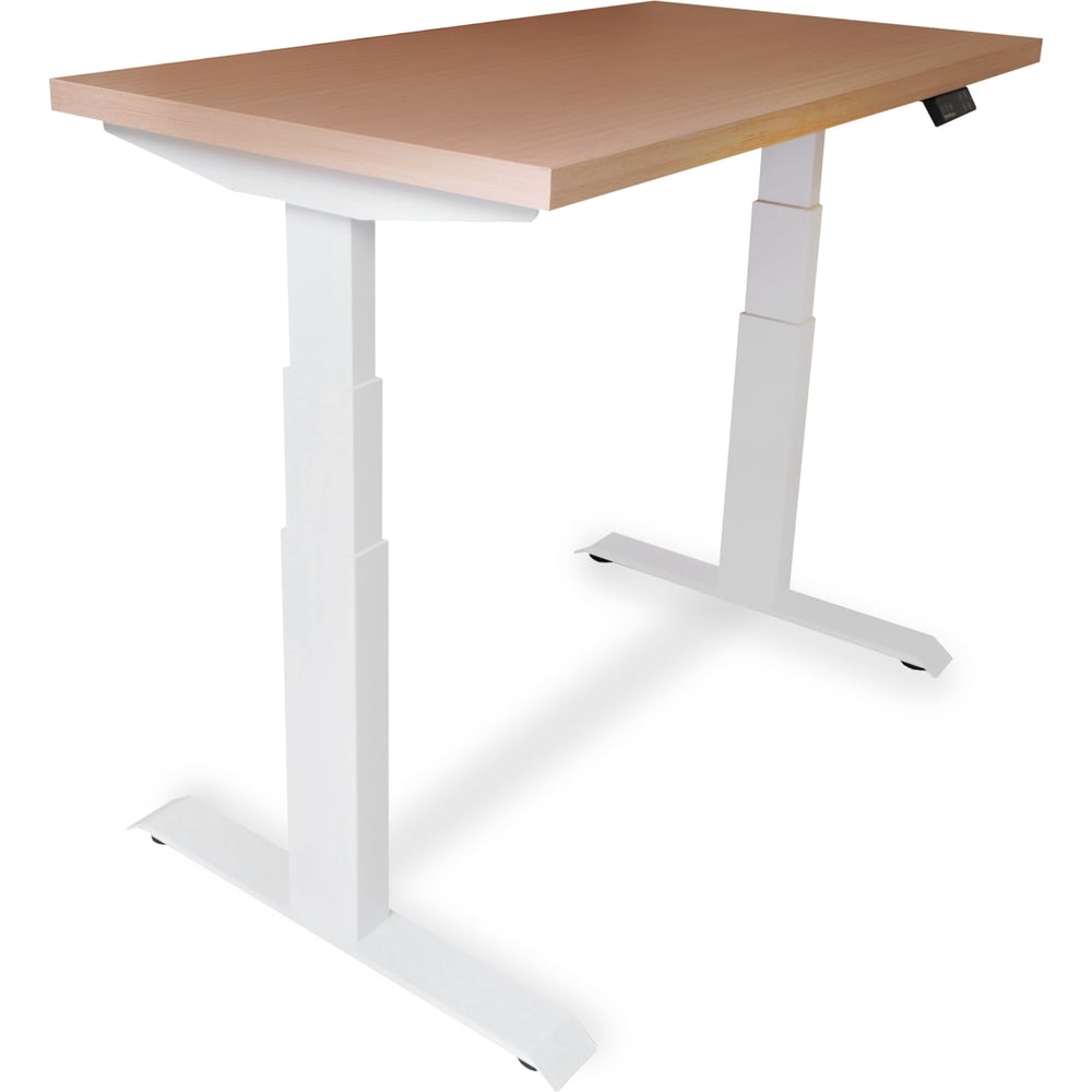 Изображение товара Регулируемый стол с электроприводом StolStoya ТИТАН PRO белый дуб 120x65