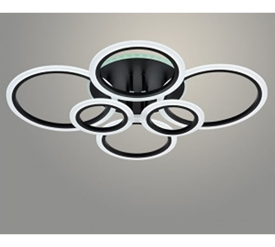 Изображение товара Люстра РОСТОК LI08449C/6 PR BK черный 132W+8W LED RGB 3000K-6000K d755 ПДУ(ИК) диммер, HN24 988383209
