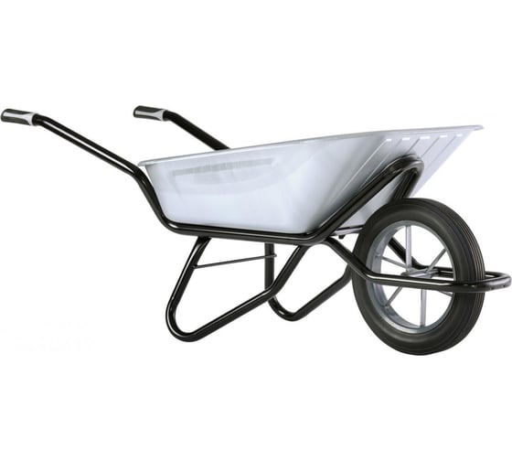 Изображение товара Тачка одноколесная Haemmerlin CLIPSO EXCELLIUM 100 л. MG P, оцинкованный кузов, монолитное колесо-втулка 308201801