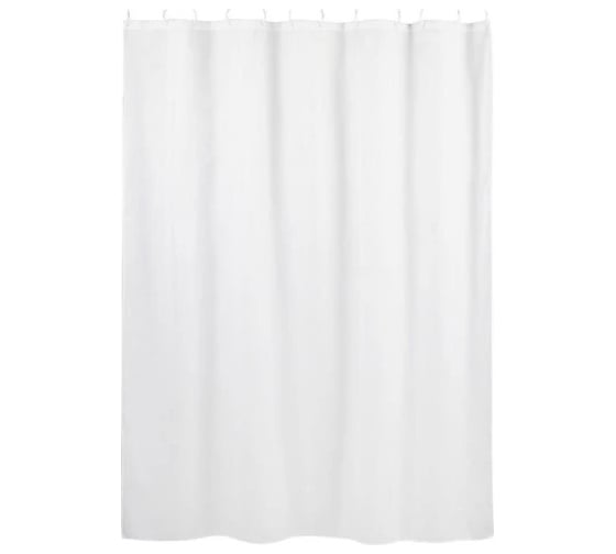 Изображение товара Занавеска для ванной Рыжий кот SC-PE-28, полиэстер, 180x180 см, белая 108874