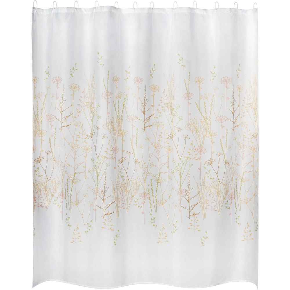 Изображение товара Занавеска для ванной Рыжий кот укропы бежевые 1800х1800 мм водоотталкивающая