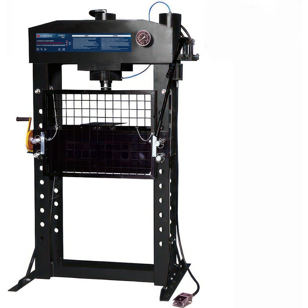 Изображение товара Гидравлический напольный пресс Forsage 75т с манометром F-75021