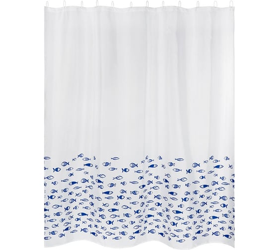 Изображение товара Занавеска для ванной Рыжий кот Рыбы половина SC-PE-01 108995