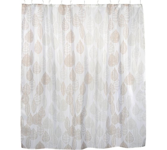 Изображение товара Занавеска для ванной Рыжий кот Листья SC-PE-51 108997