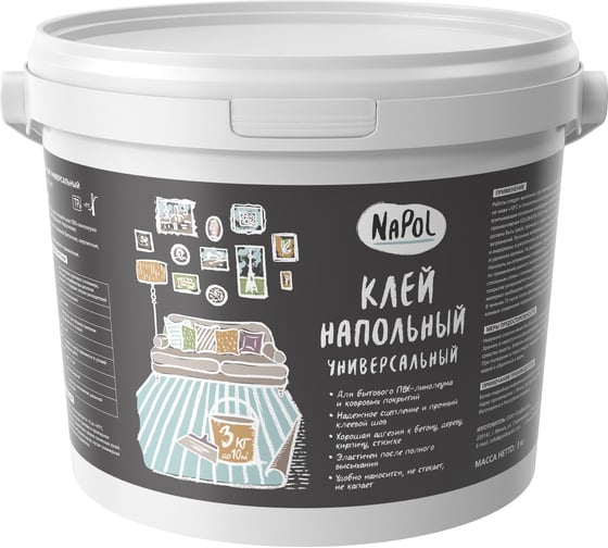 Изображение товара Напольный универсальный клей GOLDBASTIK NaPol 3