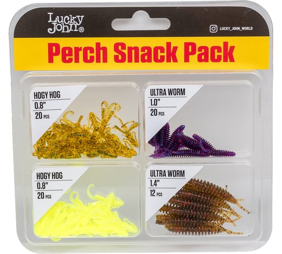 Изображение товара Твистеры и слаги съедобные искусственные Lucky John LJ Pro Series 03 SET набор микроджиг LJMG-003SET