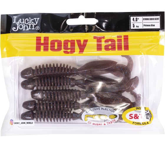 Изображение товара Твистеры съедобные искусственные Lucky John LJ Pro Series HOGY TAIL 4,0in (10.00)/S19, 5шт 140219-S19