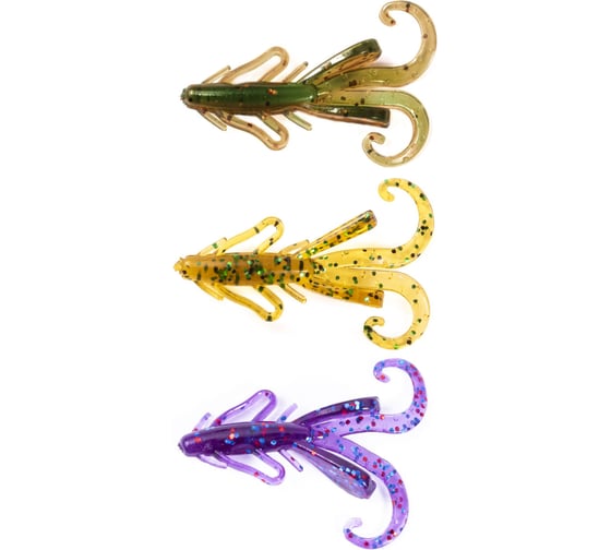 Изображение товара Твистеры съедобные искусственные Lucky John LJ Pro Series HOGY HOG 1.6in (04.10)/MIX1, 24шт 140109-MIX1