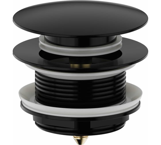 Изображение товара Донный клапан для ванны Wonzon & Woghand, черный матовый WW-SS105-MB