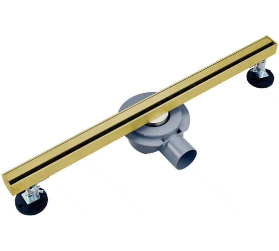 Изображение товара Душевой трап Wonzon & Woghand 90 см, брашированное золото WW-65409M-BG