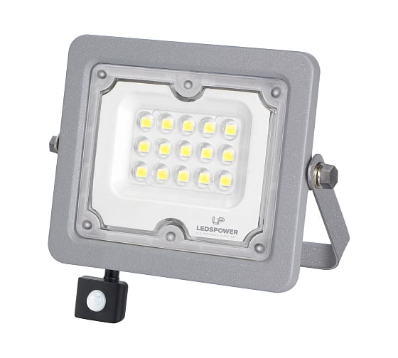 Изображение товара Светодиодный прожектор LEDS POWER с датчиком движения 10Вт 6500К (серия BK02/P) 004884