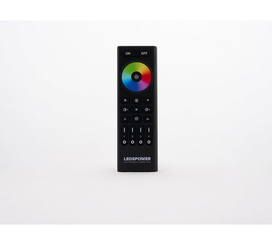 Изображение товара Пульт LEDS POWER RGB/RGBW/RGBCCT на 4 зоны RC03RFB черный 006550