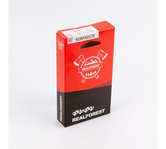 Изображение товара Цепь пильная RealForest Low Profile Super Chisel, шаг 3/8, толщина 1.3мм (0.050), 57 звеньев 91RFX057E