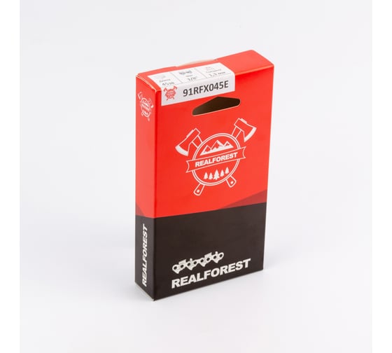Изображение товара Цепь пильная RealForest Low Profile Super Chisel, шаг 3/8, толщина 1.3мм (0.050), 45 звеньев 91RFX045E