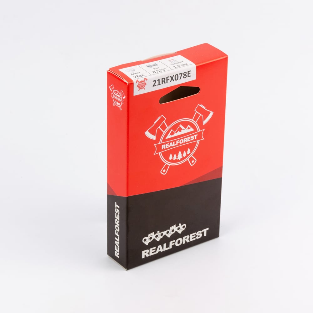 Изображение товара Цепь пильная RealForest Full Profile Super Chisel, шаг 0.325, толщина 1.5мм (0.058), 78 звеньев 21RFX078E