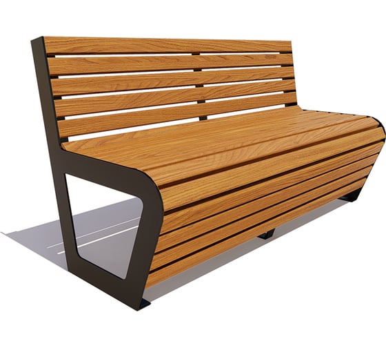 Изображение товара Скамейка 7 скамеек Клин, 1.8 м, сосна, дуб 77049/КЛИН/1,8/9005/C_ДУБ