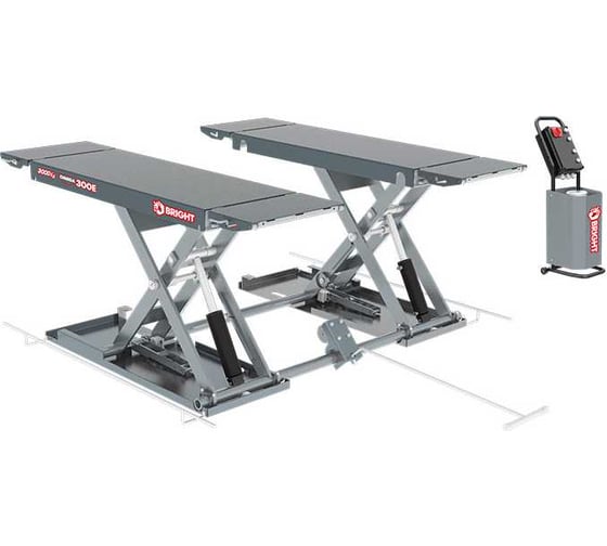 Изображение товара Подъёмник электрогидравлический шиномонтажный BRIGHT 3т OMEGA 300E RAL7040 В0000000201260