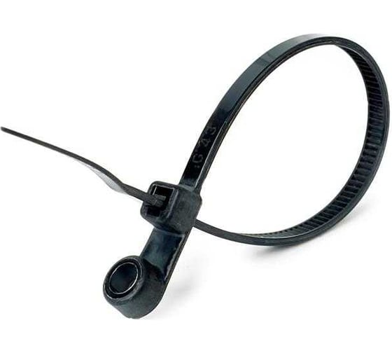 Изображение товара Кабельная стяжка HLT 3,5x150 чёр. (под винт) (уп./100шт) 084-07-049