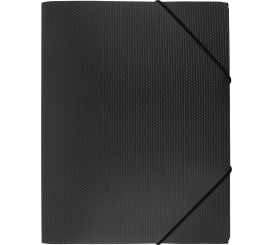 Изображение товара Папка Expert Complete 5 шт., на резинке, A4, 600 мкм, 35 мм, эффект 3D, PRISMA, черный, EC210400001 742797