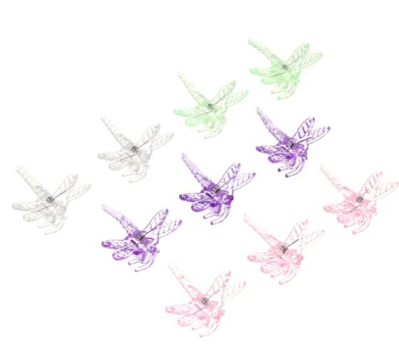 Изображение товара Набор зажимов для растений Inbloom Стрекоза, 10шт, пластик 173-002