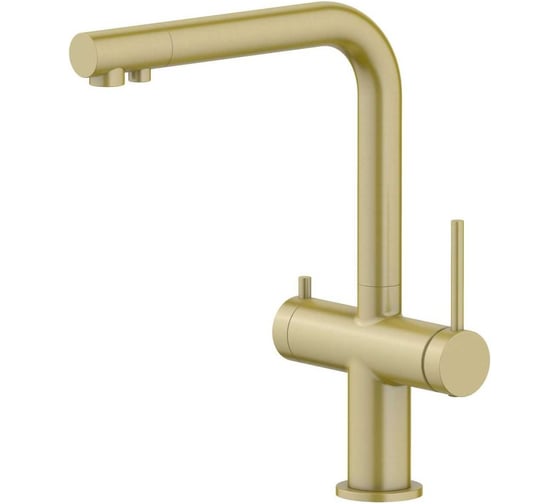 Изображение товара Смеситель для кухни с подключением к фильтру питьевой воды AQUATEK AQ1385BG ЕВРОПА, шлиф. золото 00000139815