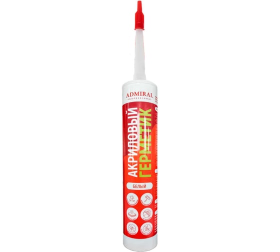 Изображение товара Герметик акриловый Admiral Stars белый 280 мл 54420652