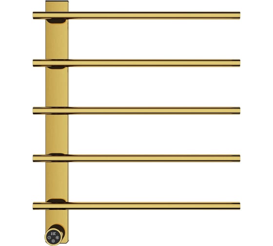Изображение товара Электрический полотенцесушитель Wonzon & Woghand брашированное золото WW-AL345-BG