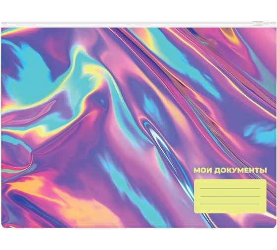 Изображение товара Папка SILWERHOF на молнии ZIP Oil A4+ ПВХ 0.25 мм 2015308