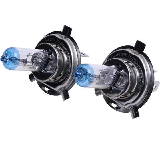 Изображение товара Автолампа H4 75/70 P43t-38 +50 бокс, 2шт 24V Megapower M-37033024 062275