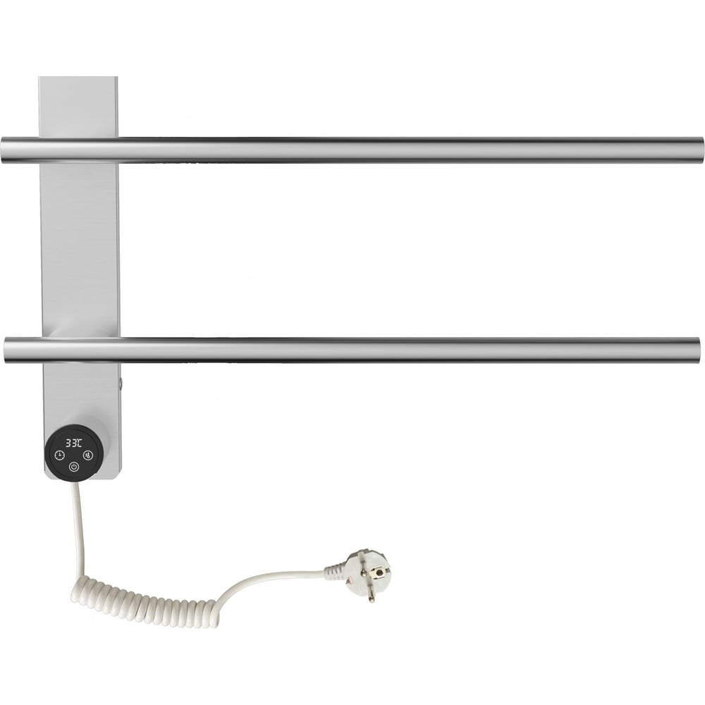 Изображение товара Электрический полотенцесушитель Wonzon & Woghand брашированный никель WW-AL342-BR