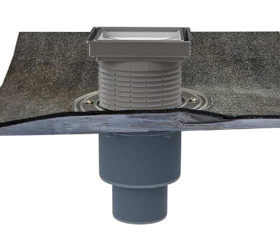 Изображение товара Трап с сухим сифоном HL Primus blue, с полимербитумным полотном, с надставным элементом 3020, DN50/75/110 310HPrblue-3020