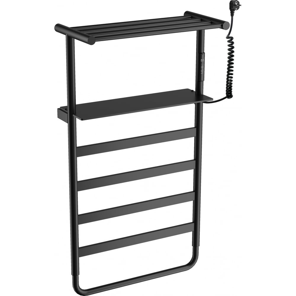 Изображение товара Электрический полотенцесушитель Wonzon & Woghand черный матовый WW-A208-MB