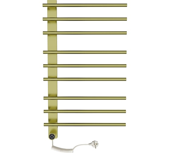 Изображение товара Электрический полотенцесушитель Wonzon & Woghand брашированное золото WW-AL349-BG
