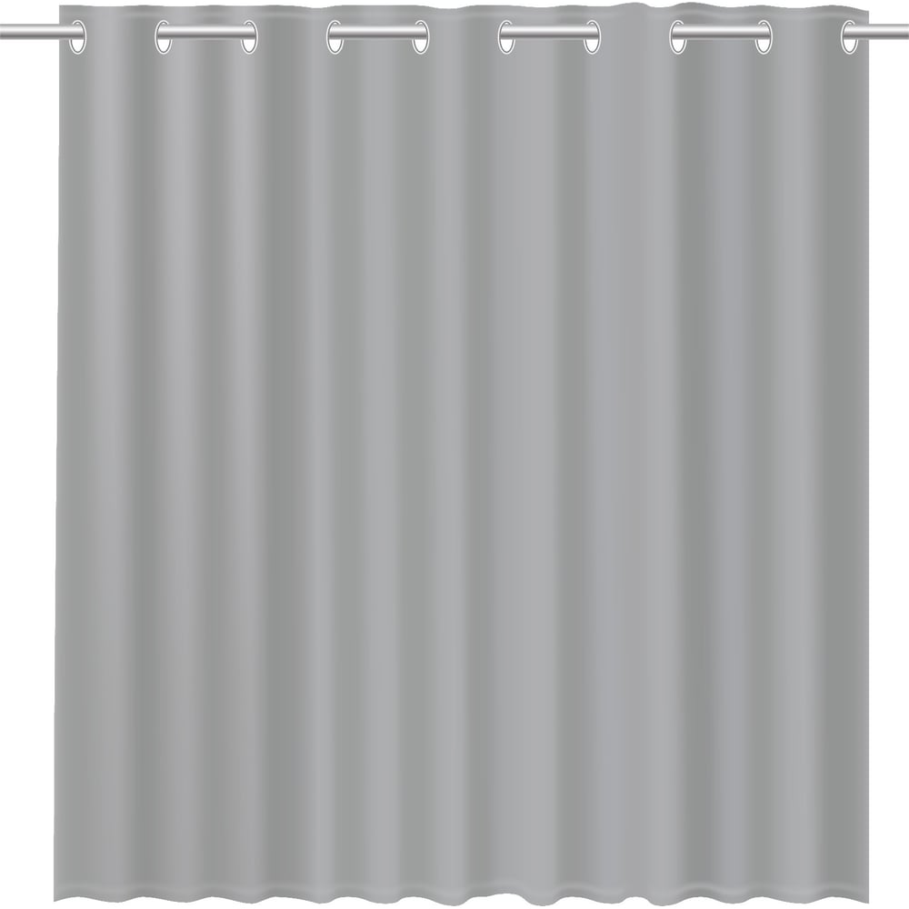 Изображение товара Шторка для ванной FIXSEN LINUM серая 2000x1800 мм без рисунка