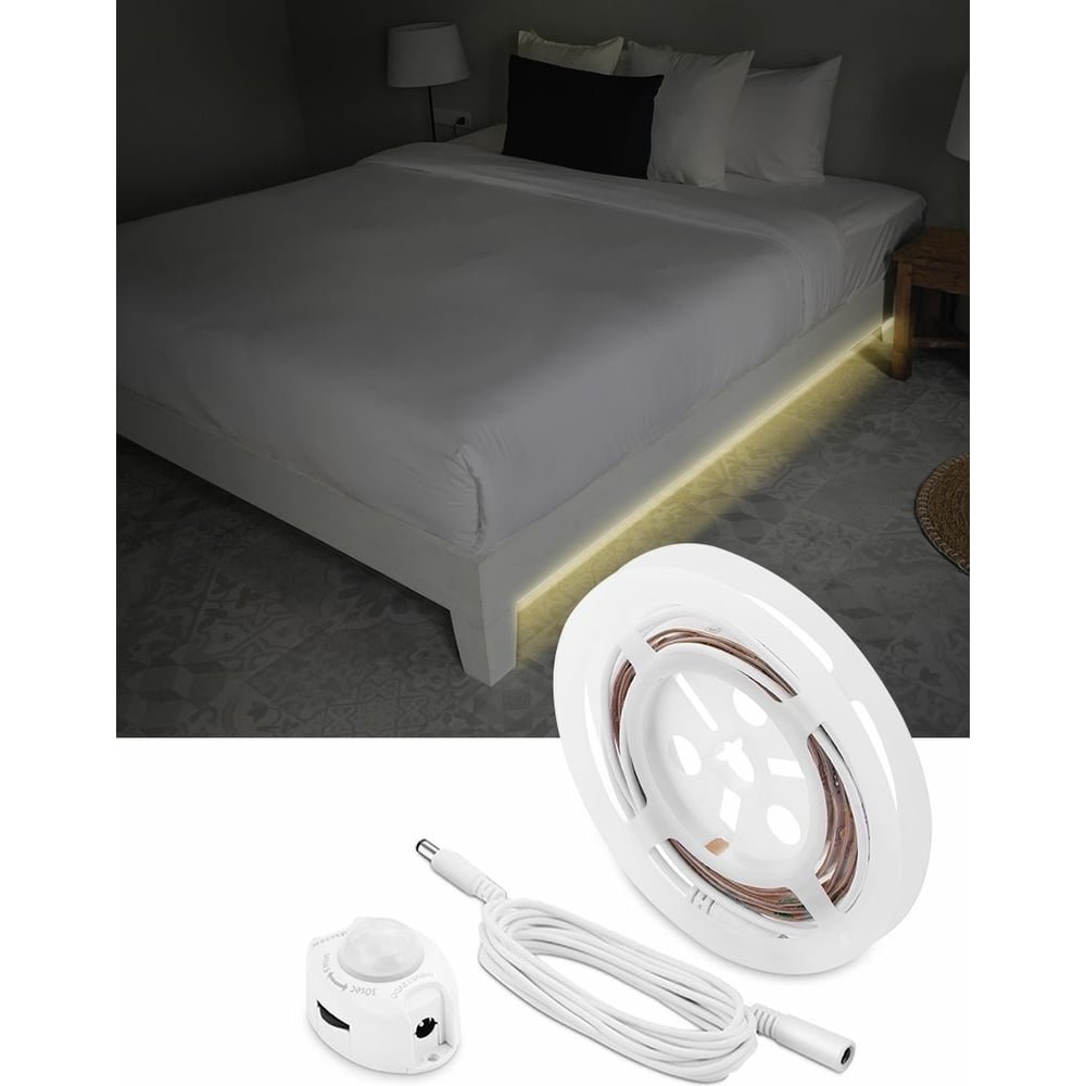 фото Подсветка детской или 1-спальной кровати гелеос