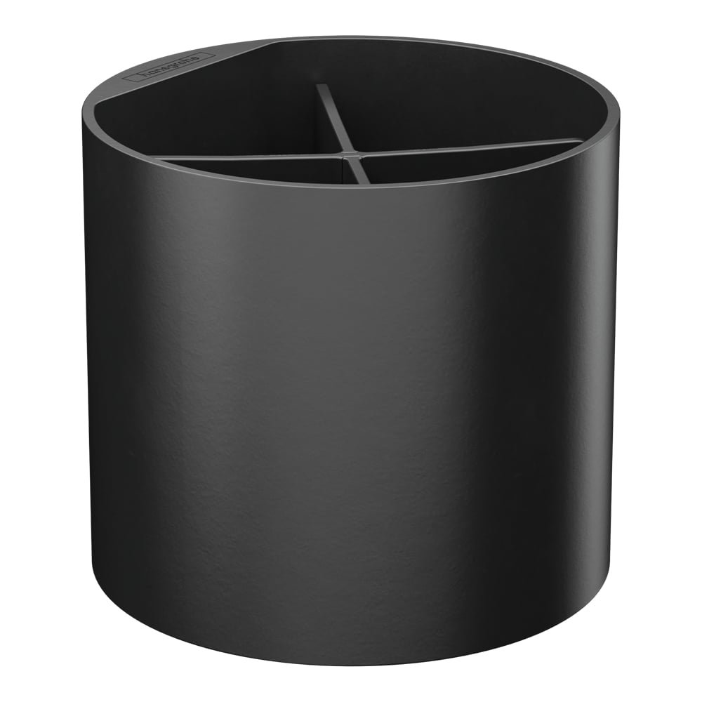 Изображение товара Стакан Hansgrohe WallStoris матовый черный для ванной