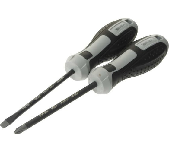 Изображение товара Набор отверток Эврика SL5.5x100 O5, PH2x100 O6, 2 предмета в блистере HRC 59 ER-M08-2