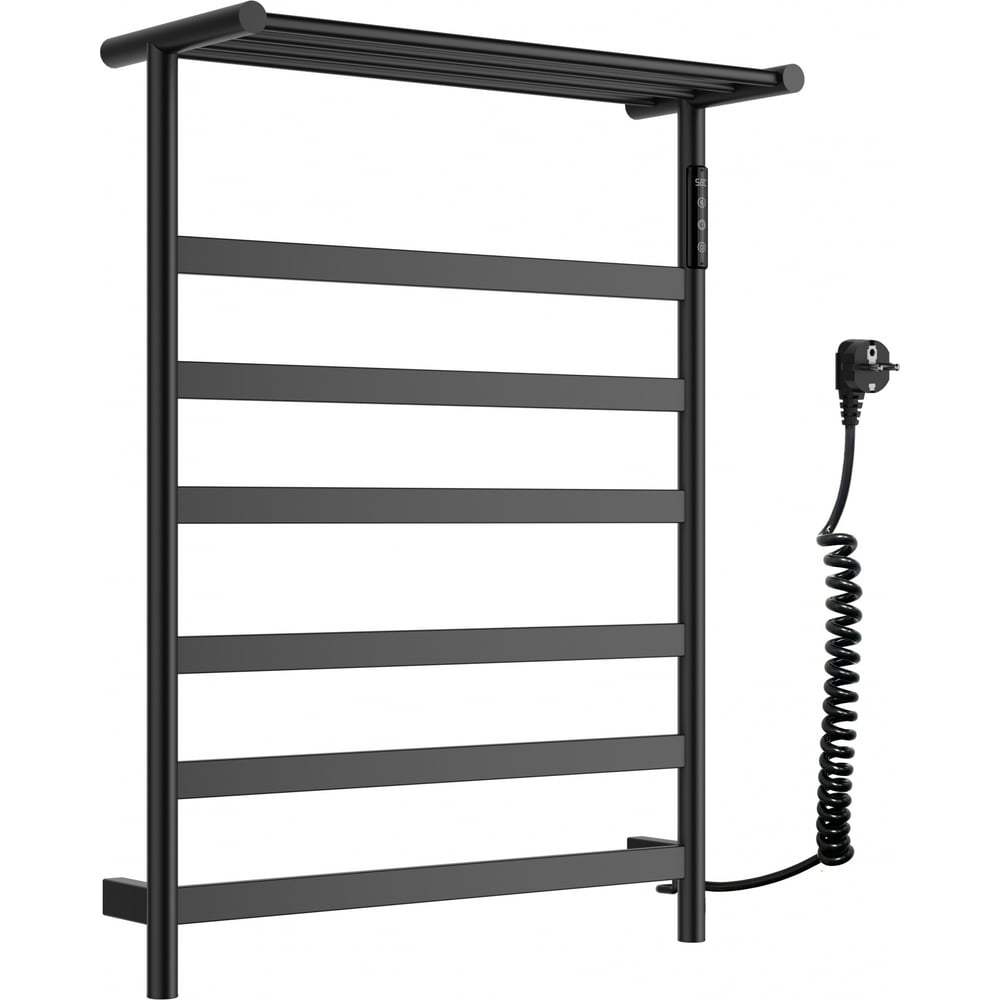 Изображение товара Электрический полотенцесушитель Wonzon & Woghand черный матовый WW-A403-MB