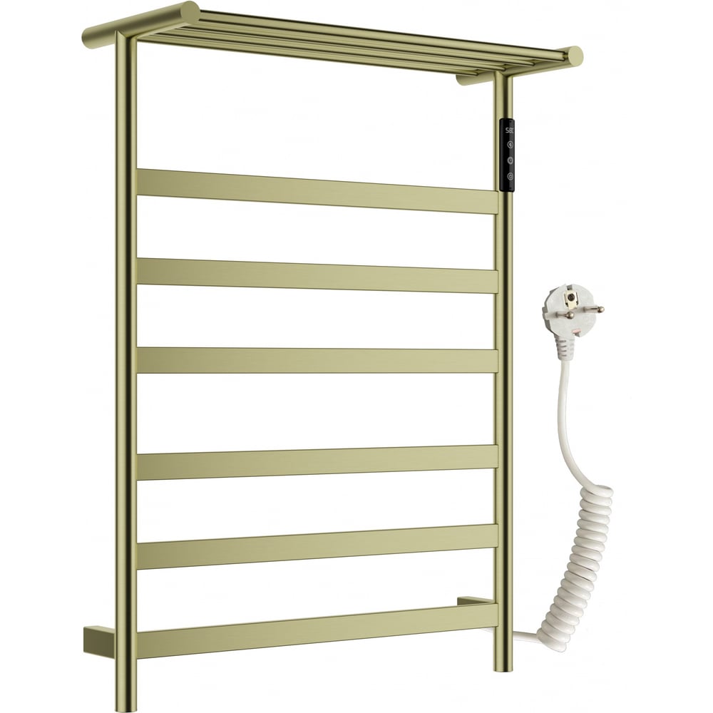 Изображение товара Электрический полотенцесушитель Wonzon & Woghand брашированное золото WW-A403-BG