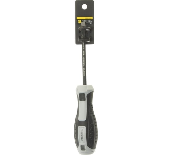 Изображение товара Отвертка шлицевая Эврика SL6.5х100мм O6мм магнитная, с держателем HRC 59 ER-26100SL 938934