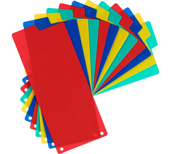 Изображение товара Разделитель листов Expert Complete 12 шт., пластиковый (полоса), Classic, EC200010200, песок, ассорти 706131