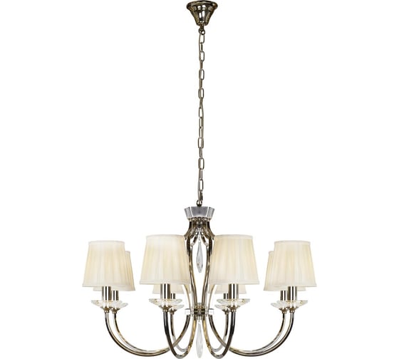 Изображение товара Подвесной светильник iLAMP Charm никель+бежевый P2508-8 nic