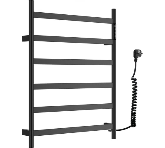 Изображение товара Электрический полотенцесушитель Wonzon & Woghand черный матовый WW-A405-MB