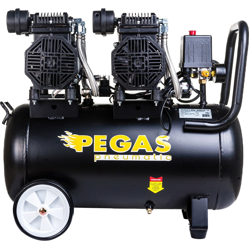 Бесшумный безмасляный компрессор Pegas pneumatic поршневой компрессор pegas pg 601 безмасляный