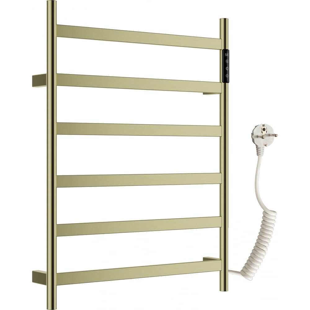 Изображение товара Электрический полотенцесушитель Wonzon & Woghand брашированное золото WW-A405-BG