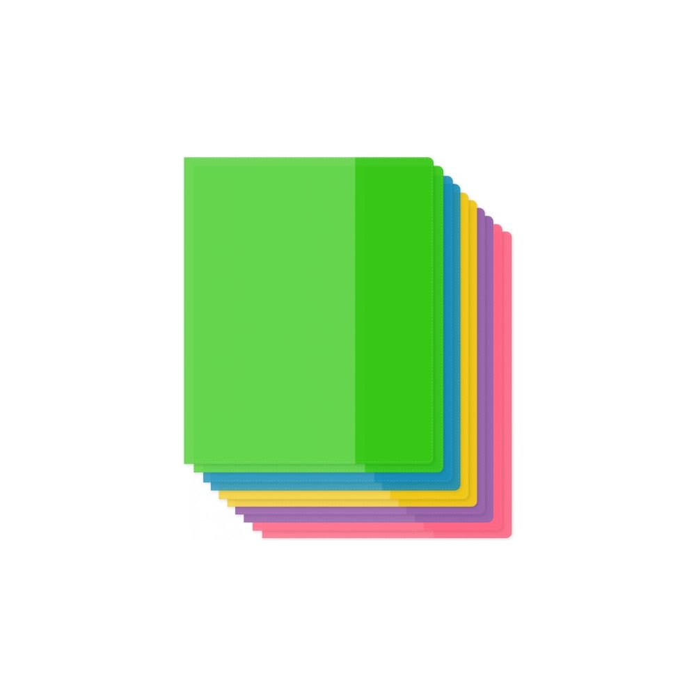 Изображение товара Набор из 10 прозрачных обложек SILWERHOF 210х350 мм для А4